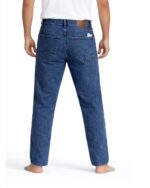 Classic Straight Fit Blue Denim Jeans - Image 3