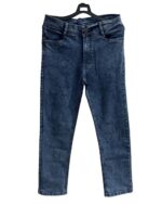 Classic Straight Fit Blue Denim Jeans - Image 4