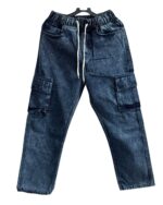 Wide Hem Denim Cargo Jogger (Big Fold) - Image 2
