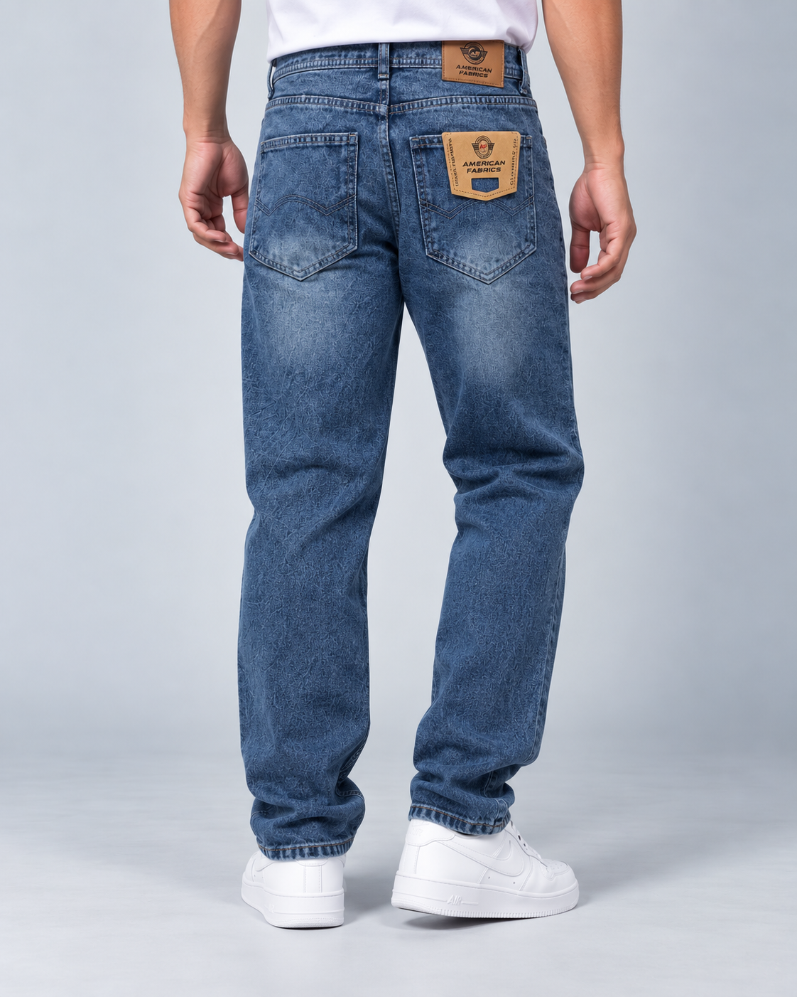 Classic Fade Blue Straight Fit Denim - Image 3