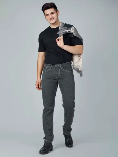 Bootcut Saddle Stitch Khaki Jeans