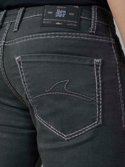 Bootcut Saddle Stitch Olive Green Jeans